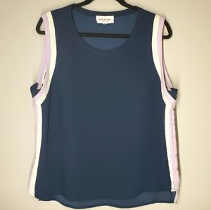 HIGHLINE COLLECTIVE Navy Sleeveless Top Size L